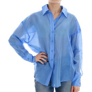 CAMICIA OVER AZZURRO